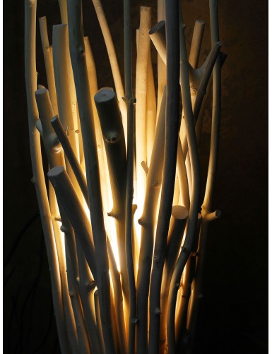 Декоративний світильник із натуральних дерев'яних гілок НЛ-16 для кафе