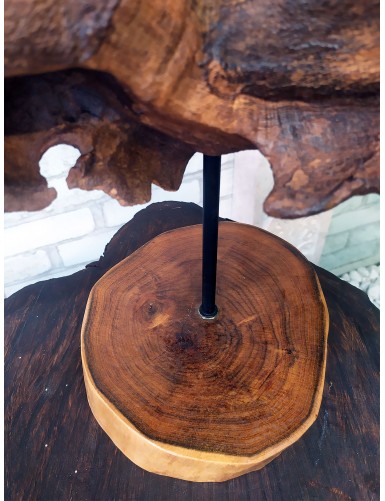 Художня інсталяція Носоріг із натурального дерева для офісу