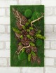 Панно зі штучного моху та натуральних шишок для настінного декору