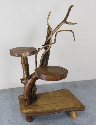 Подставка из натурального дерева для подачи роллов