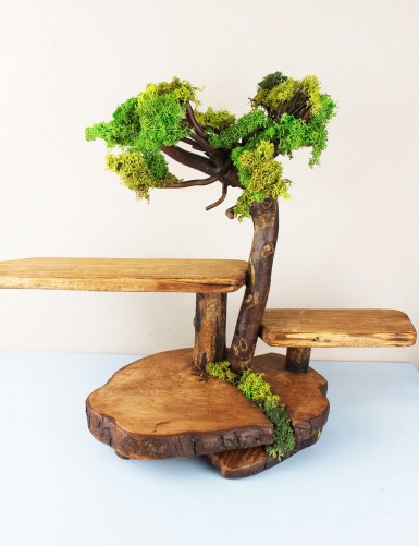 Подставка деревянная для подачи выпечки