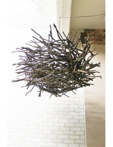 Люстра "Гнездо" из деревянных веток диаметр 120см